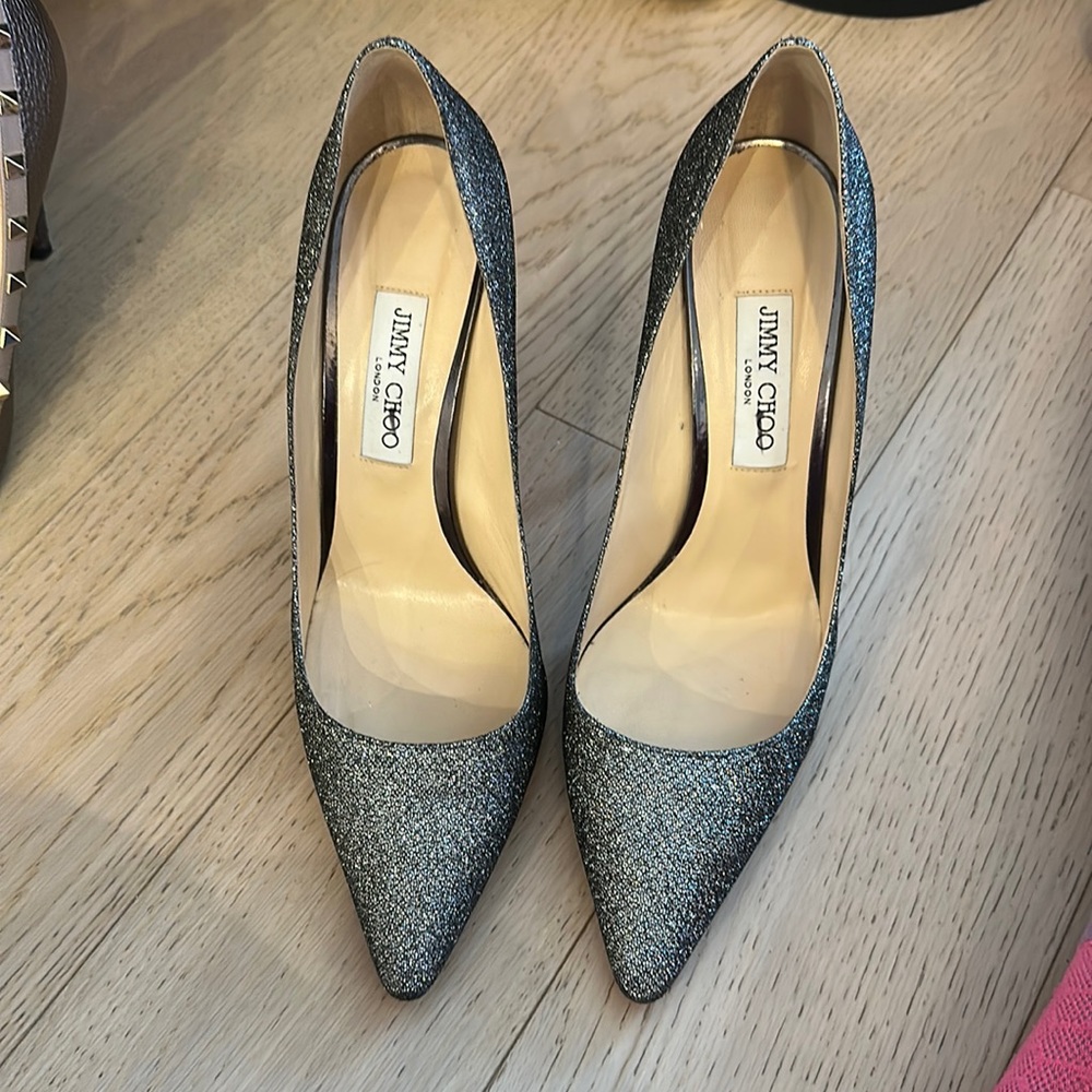 reposhing because they were too big. Otherwise a perfect shoe. Worn once.
